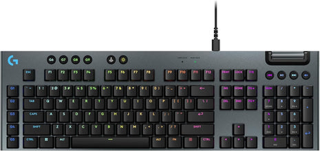 Logitech G915 X Low-Profile Wired Mechanical Gaming Keyboard, Double-Shot PBT Keycaps, Fully Programmable Keys, RGB Lighting, Aluminum Finish, GL Red Linear Switches - PC/Mac