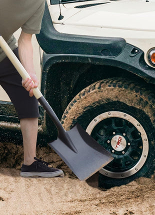 Square Shovel, Shovels for Digging with D-Handle, Overall 41-Inch Long Garden Shovel, Transfer Shovel, Snow Shovel for Car, Garden Tools