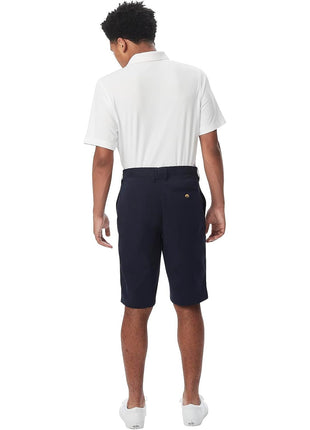 French Toast Boys' Big Flat Front Performance Stretch Short, Navy, 10