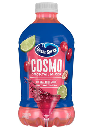 Ocean Spray Cosmopolitan Cocktail Mixer, Drink Mixer Made with Real Fruit Juice, 32 Fl Oz Bottle