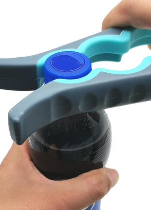 Otstar Jar Opener Bottle Opener and Can Opener for Weak hands, Seniors with Arthritis and Anyone with Low Strength, Mutil Jar Opener Get Lids Off Easily (Blue and Grey)