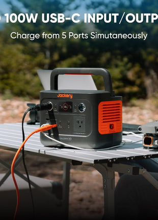 Jackery Explorer 240 v2 Portable Power Station, 256Wh LiFePO4 Battery with 300W AC/100W USB-C Output, 1Hr Fast Charging, Versatile Scenarios-Outdoor/Camping/RV/Travel/Emergency Backup