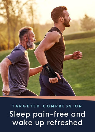 Copper Compression Advanced Wrist Brace - Copper Infused Adjustable Orthopedic Support Splint for Pain, Carpal Tunnel, Arthritis, Tennis Elbow, Tendinitis, RSI, Ganglion Cyst for Men Women Right S/M