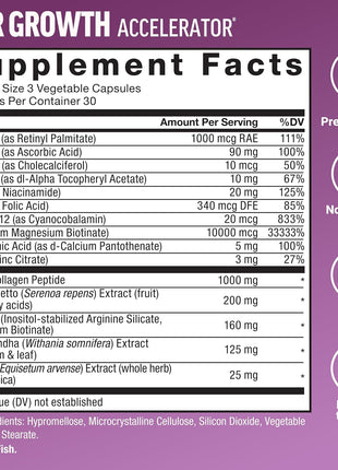 Force Factor Hair Growth Accelerator Multivitamin for Women & Men, with Lustriva, Biotin, Horsetail & Vitamins A, B12, C, D & E for Thicker Hair, Healthier Skin & Nails + Pumpkin Seed Oil Softgels
