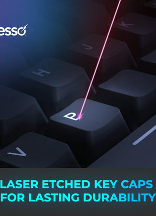 Adesso EasyTouch 1000 VIA Mini Mechanical Keyboard Multi-OS Illuminated | Wired/Wireless/Bluetooth, With Copilot Ai Hotkey