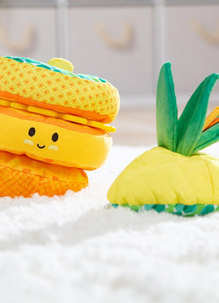 Melissa & Doug Multi-Sensory Pineapple Soft Stacker Infant Toy