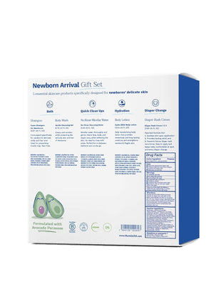 Mustela Newborn Arrival Gift Set - Baby Skincare & Bath Time Essentials - Natural & Plant Based - 5 Items Set