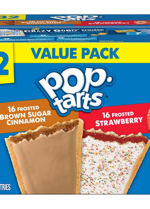 Pop-Tarts Toaster Pastries, Breakfast Foods, Kids Snacks, Variety Pack, 54.1oz Box (32 Count)