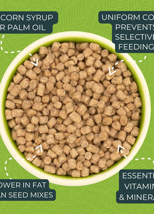 ZuPreem True Harvest Parakeet & Budgie Food, Uniform Bird Food, S, 2.25 lb | Bird Food Pellets, ZuPreem Natural Pellets, Parrot & Parakeet Food, Budgie, Parrotlet, Dove, Vitamins, Minerals, Made in USA