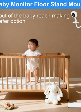 Baby Monitor Floor Stand Holder Mount for Hellobaby HB6550 HB65/HB66/HB248, Nanit Pro & Flex Stand, Momcozy,VTech VM901/VM819/RM7764 Baby Camera Monitor,Adjustable Height Flexible Baby Monitors Holder