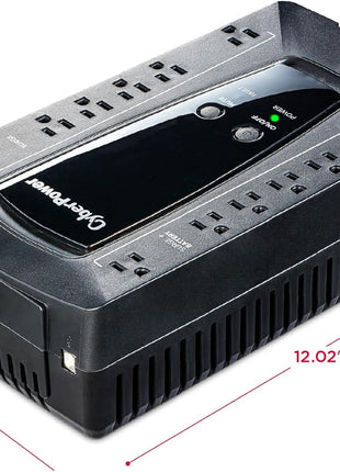 CyberPower AVRG750U AVR UPS System, 750VA/450W, 12 Outlets, Compact