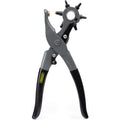 General Tools Leather Hole Punch Tool - 6 Multi-Hole Sizes for Leather, Rubber, & Plastic - Hobbies & Crafts 8.5 inches