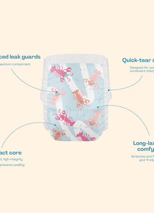 Hello Bello Premium Swim Diapers I Affordable and Eco-Friendly Disposable Swim Dipes for Babies and Kids I Size Medium