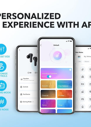Soundcore by Anker P20i True Wireless Earbuds, with Big Bass, 30H Playtime | Bluetooth 5.3, Water-Resistant, 2 Mics for AI Clear Calls, 22 Preset EQs, Customization via App
