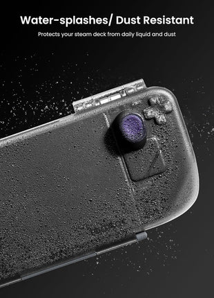 tomtoc Armor Slim Case for Steam Deck/OLED with Military Grade Protection | Hard Shell Travel Case with Shock-Proof, Slim Space-Saving Design, Charging Convenience, Protective Cover for Daily Travel