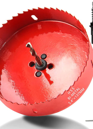 Luomorgo 75mm/3 inch Hole Saw, 1 1/4 inch Cutting Depth HSS Bi-Metal Hole Cutter for Wood Cornhole Boards Plastic Drywall & Metal Sheet