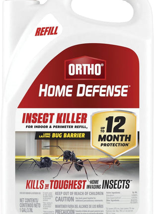 Ortho Home Defense Insect Killer for Indoor and Perimeter Refill2 - Ready-To-Use Bug Spray Refill, Kills Ants, Roaches, and Spiders, 1 gal.