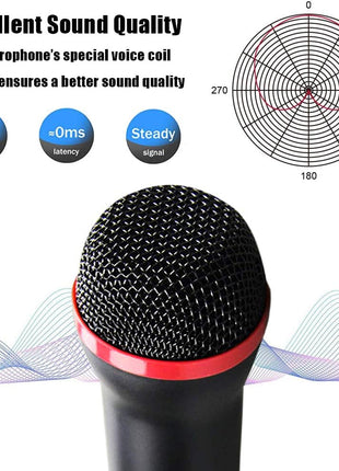 4M 13FT Wired USB Microphone for Rock Band, Guitar Hero, Let's Sing - Compatible with Sony PS2, PS3, PS4, PS5, Nintendo Switch, Wii, Wii U, Microsoft Xbox 360, Xbox One and PC