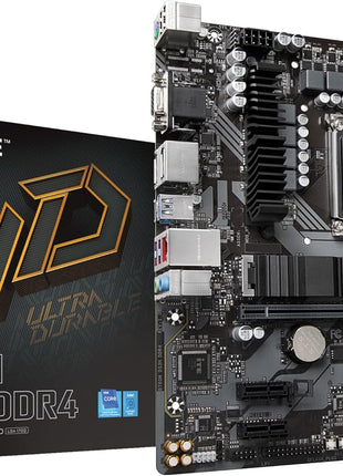 GIGABYTE B760M DS3H DDR4 Intel LGA 1700 mATX Motherboard, Supports Intel Core 14th/13th/12th Gen, DDR4, 6+2+1 Power Phase, 2X M.2, PCIe 4.0, USB-C, 2.5GbE LAN, Q-Flash Plus, PCIe EZ-Latch