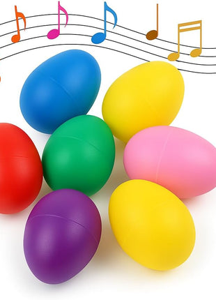 18 PCS Easter Egg Shakers for Kids – Colorful Percussion Musical Maracas for Toddlers, Baby Sensory Toys, Easter Basket Fillers, Preschool Rhythm Instruments, Classroom Noise Makers