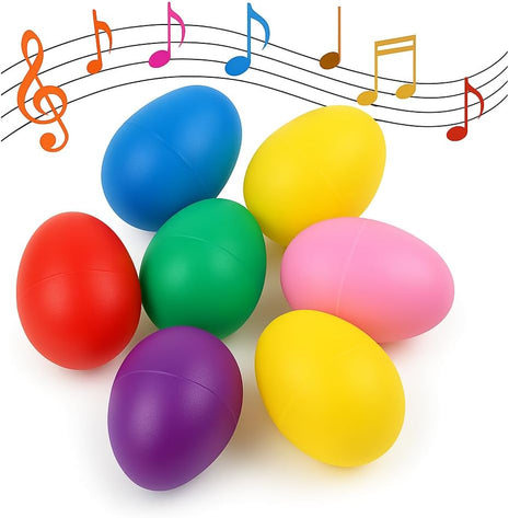 18 PCS Easter Egg Shakers for Kids – Colorful Percussion Musical Maracas for Toddlers, Baby Sensory Toys, Easter Basket Fillers, Preschool Rhythm Instruments, Classroom Noise Makers