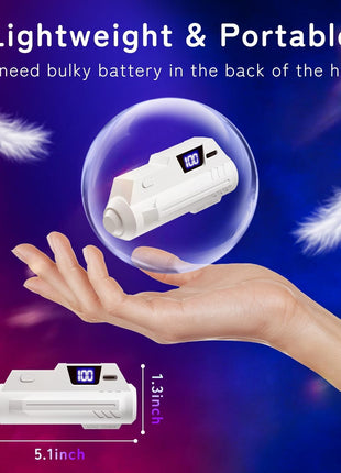 Battery Pack for Meta Quest 3/3S/2 - 18W Fast Charging Extended Battery with LCD Display - Lightweight VR Accessories Compatible with Oculus Quest 2/3/3S - 5000mAh Portable Battery Extra 1-2H Palytime