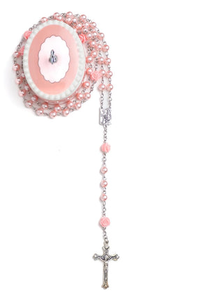 Cascade Goods - Girls My First Pink Rosary & Keepsake Box, Catholic Baptism Gifts for Baby Girl or Dedication Baptism Gifts for Girl or Kids