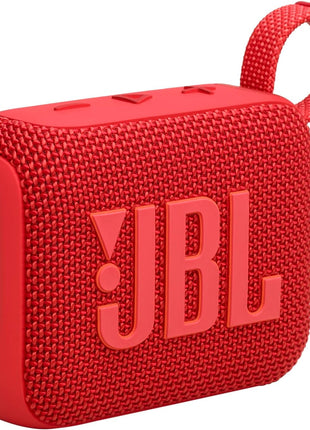 JBL Go 4 - Ultra-Portable, Waterproof and Dustproof Bluetooth Speaker, Big JBL Pro Sound with Punchy bass, 7-Hour Built-in Battery, Made in Part with Recycled Materials (Red)