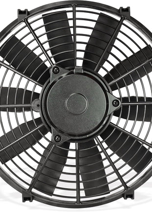 Flex-A-Lite Trimline Reversible Electric Fan, Pusher-Puller Fan (114), Car Accessories, 14 Inches, Black