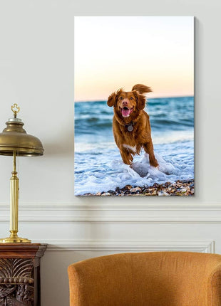 NWT Custom Canvas Prints with Your Photos for Pet/Animal, Personalized Canvas Pictures for Wall to Print Framed 24x16 inches