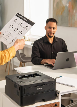 Brother HL-L2460DW Wireless Compact Monochrome Laser Printer with Duplex, Mobile Printing, Black & White Output | Includes Refresh Subscription Trial(1), Works with Alexa | Mobile printing