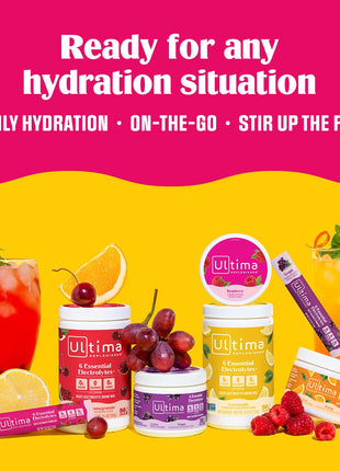 Ultima Replenisher Lemonade Electrolytes Powder, 30-Serving Canister | Daily Zero Sugar Hydration Powder with 6 Key Electrolytes & Minerals - Sugar Free, Plant Based & Keto Friendly