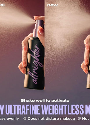 Urban Decay All Nighter Waterproof Makeup Setting Spray - Up to 24HR Wear, Natural Finish, Ultra-Fine Facial Mist, Transfer-Resistant, Foundation Face Primer, Hydrating, For All Skin Types