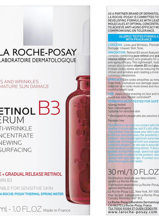 La Roche-Posay Retinol Face Serum with Niacinamide & Hyaluronic Acid, 1oz
