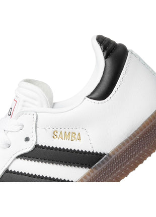 adidas Unisex-Kids Samba Indoor, White/None/None, 5.5