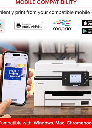 Canon MegaTank MAXIFY GX2020 All-in-One Wireless Color Printer – Print, Copy, Scan with Duplex Printing – Refillable Tank System, Compact Desktop Design – Wireless Print Scan Copy for Home & Office