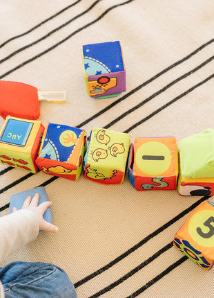 Melissa & Doug K's Kids Match and Build Soft Blocks Set