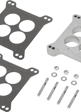 Mr. Gasket 6006 Spacer, Carburetor-4 Hole 1 in, Silver