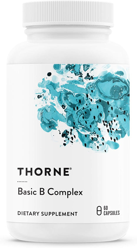 THORNE - Basic B Complex (60 Capsules) & Memoractiv (60 Capsules) Bundle - Supports Brain Health, Cellular Energy Production & Focus - Gluten Free, Dairy Free