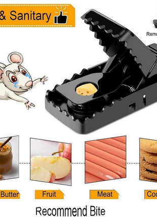 Feeke Mouse Traps, Mice Traps for House, Small Mice Trap Indoor Quick Effective Sanitary Safe Mousetrap Catcher for Family and Pet - 6 Pack, (M01-6Pack)
