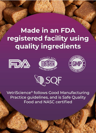 VetriScience Probiotic Everyday for Dogs, Duck Flavor, 120 Chews & Omega Plus Advanced Skin Supplement for Dogs, 40 Chews