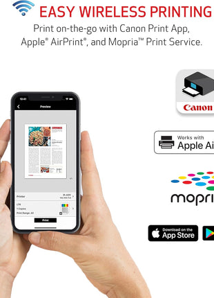 Canon PIXMA TS6420a All-in-One Wireless Inkjet Printer [Print, Copy, Scan], Works with Alexa | All-in-One Print and Copy and Scan, 1.44 OLED, Auto-Duplex, WI-FI and Airprint and Mopria, Alexa Support