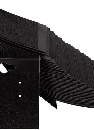 Genie Crafts Earring Cards - 100-Pack Earring Card Holder, Velvet Hanging Jewelry Display Cards for Earrings, Ear Studs, Black, 2 x 2 Inches