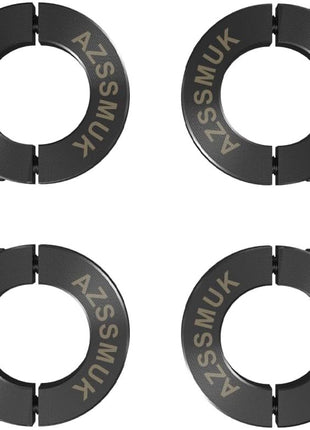 AZSSMUK 1 inch Bore Double Split Shaft Collar Black Oxide Set Screw Style (4 PCS)