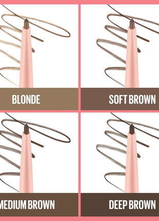 Maybelline Total Temptation Eyebrow Definer Pencil, Medium Brown, 1 Count