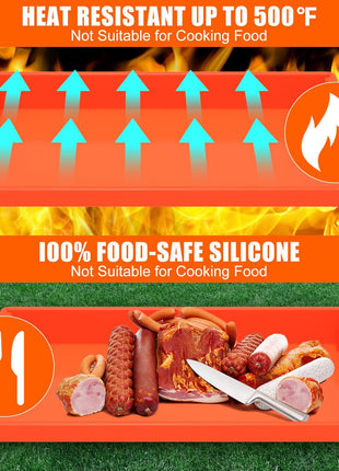 Silicone Griddle Mat Cover for Blackstone - 22 Inch True All-Encompassing Coverage Heavy Duty Food Grade Grill Buddy Mat, All Season Cooking Surface Protective Cover