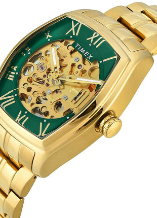 TIMEX Green Tonneau Dial Analog Automatic Men's Watch - TWEG25904