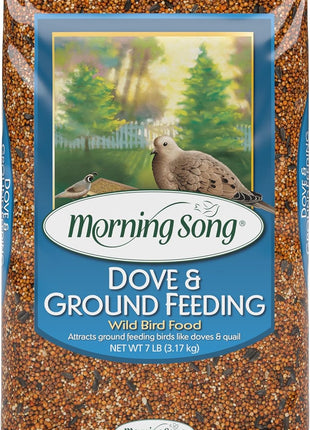 Morning Song Dove & Ground Feeding Wild Bird Seed - 7 lb. Dove, Quail & Pigeon Wild Bird Food for Outside Feeders