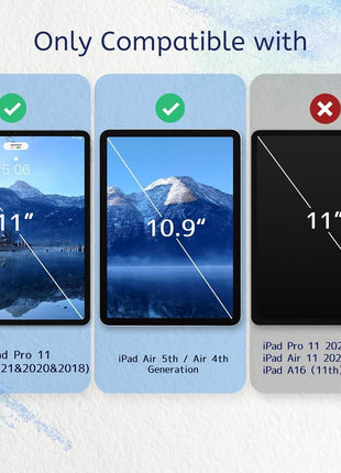 MOBDIK Paperfeel Screen Protector for iPad Air 5/4th & iPad Pro 11 | 2022/2021/2020/2018, 2 Pack Matte Film Crafted for Natural Writing, Anti Glare, Touch Sensitivity