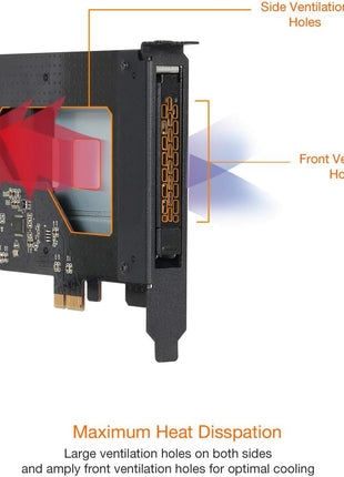 ICY DOCK 2.5 inch SATA SSD Removable Hard Drive Bay Adapter for PCIe Expansion Card Slot | ExpressSlot MB839SP-B
